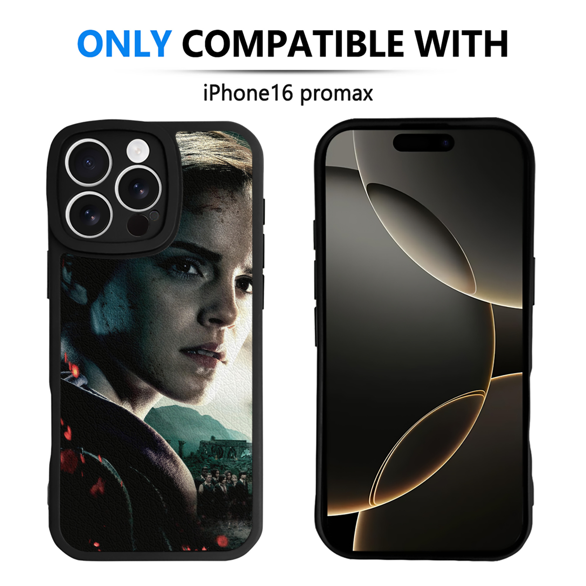 （画像用） Harry Potter ハリー・ポッターシリーズ 【iPhone 16シリーズ対応】シリコンスマホケース（レザー調） 材質：シリコン